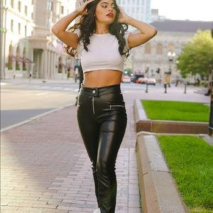 TIGER MIST LEATHER PANTS